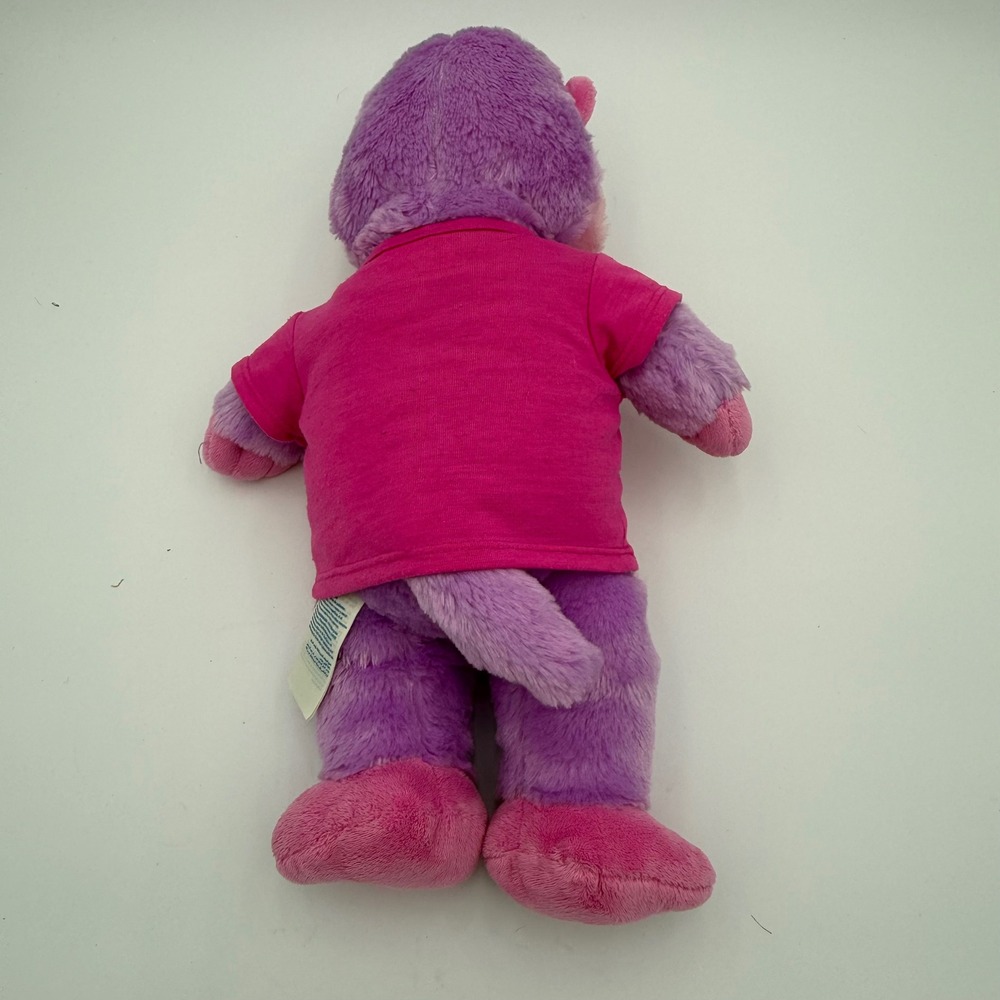 Build A Bear Plush Purple Otter Flamingo T‎ Shirt Be Flamazing Kids Toy EUC - Picture 7 of 10